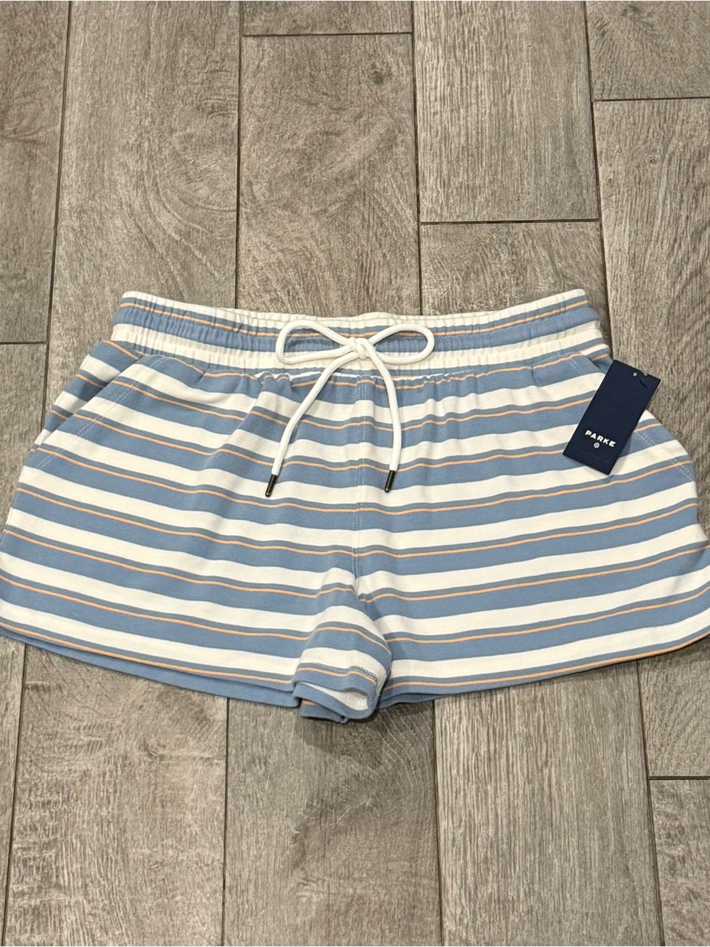 Parke x Target Blue/Orange Striped Shorts Size Medium